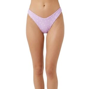 We Wore What Delilah Cheeky Bikini Swim Bottom Lilac Daisies XS‎